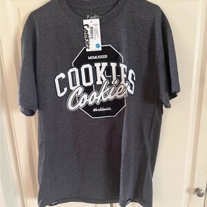 Cookies Men's Short Sleeve Graphic Tee - Charcoal Gray